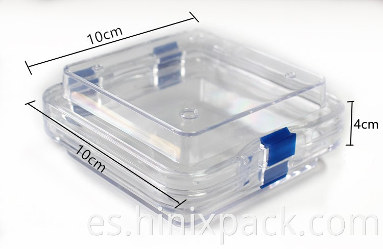 Cajas de visualización de almacenamiento de Clear Clare personalizados Caja de membrana de reloj